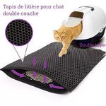 Charger l'image dans la galerie, Tapis de litière double couche imperméable pour chat ZAFORA

