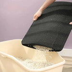 Charger l'image dans la galerie, Tapis de litière double couche imperméable pour chat ZAFORA
