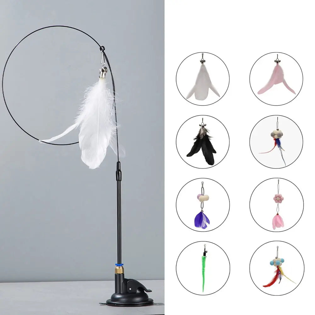 Jouet  interactif anti-ennui pour chats en forme d'oiseau